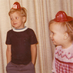 Dennis enjoying his fourth birthday with Lisa