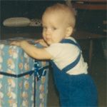 Dennis celebrates his first birthday.